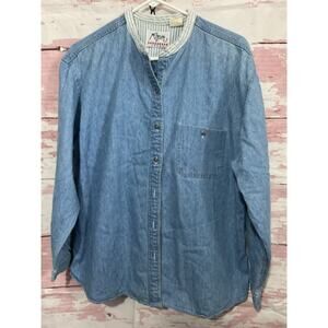 Vintage Roper Western Denim Shirt Size Large Women’s
